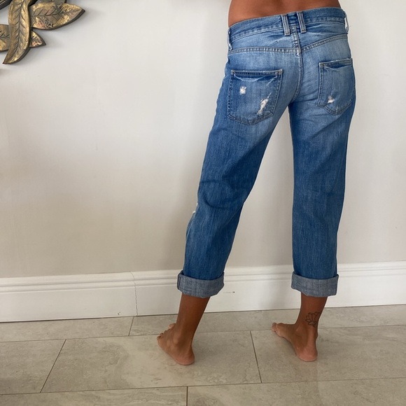 Current Elliot distressed boyfriend low rise jean - Picture 4 of 14
